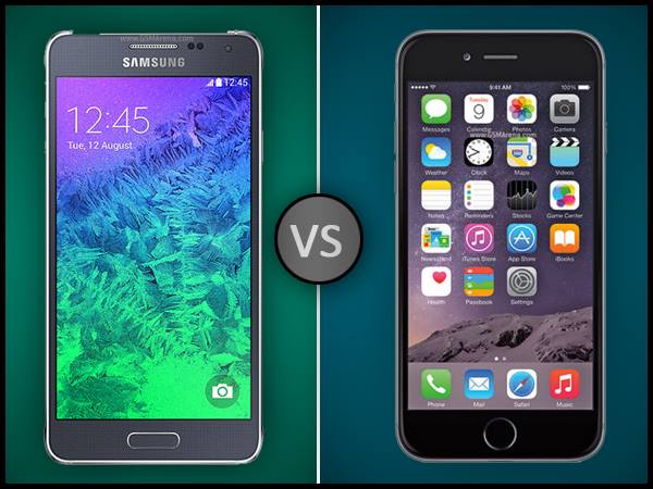 Samsung Galaxy Alpha vs Apple iPhone 5S Samsung Galaxy Alpha vs Apple iPhone 5S